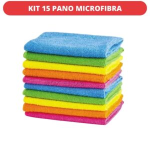 Dê uma olhada em Kit 15 Pano Microfibra Limpeza 30x30cm Super Absorvente Multiuso por R$10,99 - R$27,99. Compre na Shopee agora!