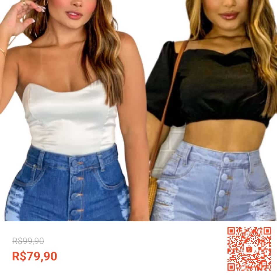 Confira Kit Com Dois Shorts Cintura Alta Bermuda Jeans Feminina com 20% de desconto! Somente R$79,90. Encontre na Shopee agora!