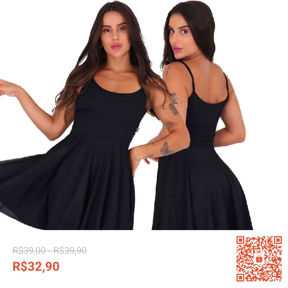 Confira Vestido Feminino Godê Ribana Rodado Vestido Moda Feminina com 18% de desconto! Somente R$32,90. Encontre na Shopee agora!