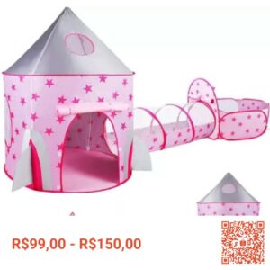 Confira Barraca 3 em 1 Infantil Dobrável Piquenique das Princesas 3x1 Toca Tunel +ENVIA RAPITAO por R$99,00 - R$150,00. Encontre na Shopee agora!