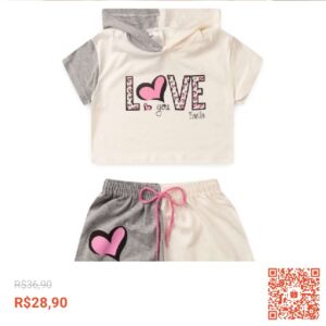 Confira Conjunto Infantil Menina Verão 2 ao 14 - PRONTA ENTREGA com 22% de desconto! Somente R$28,90. Encontre na Shopee agora!