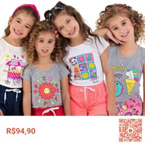 Confira Roupa Infantil Menina Kit Verão 8 Peças Conjunto Feminino Criança Pronta Entrega por R$94,90. Encontre na Shopee agora!